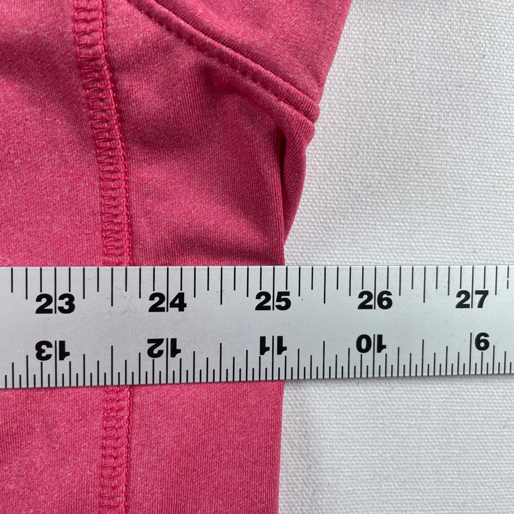 Johnnie-O Mens XL ThermoTech Quarter Zip Pullover Pink Heather Blue Trim Logo‎ - Picture 5 of 6